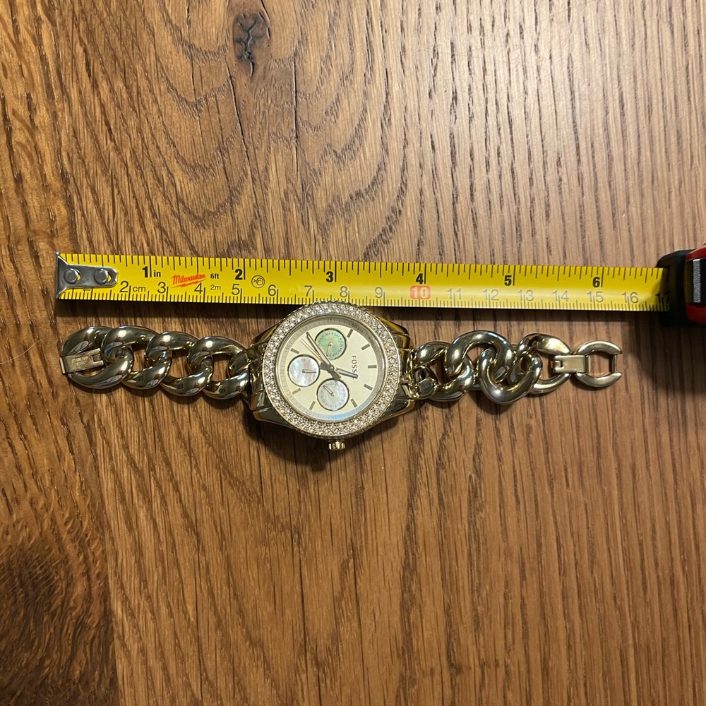 Chain Link Fossil Watch - Picture 4 of 4